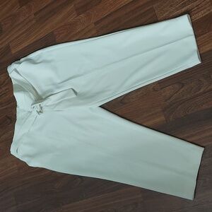 New Ivory Crop Ankle Pants